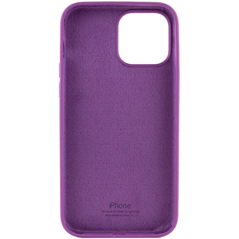 Silicone Case Full Protective (AA) для iPhone 15 PRO MAX (Grape)-1